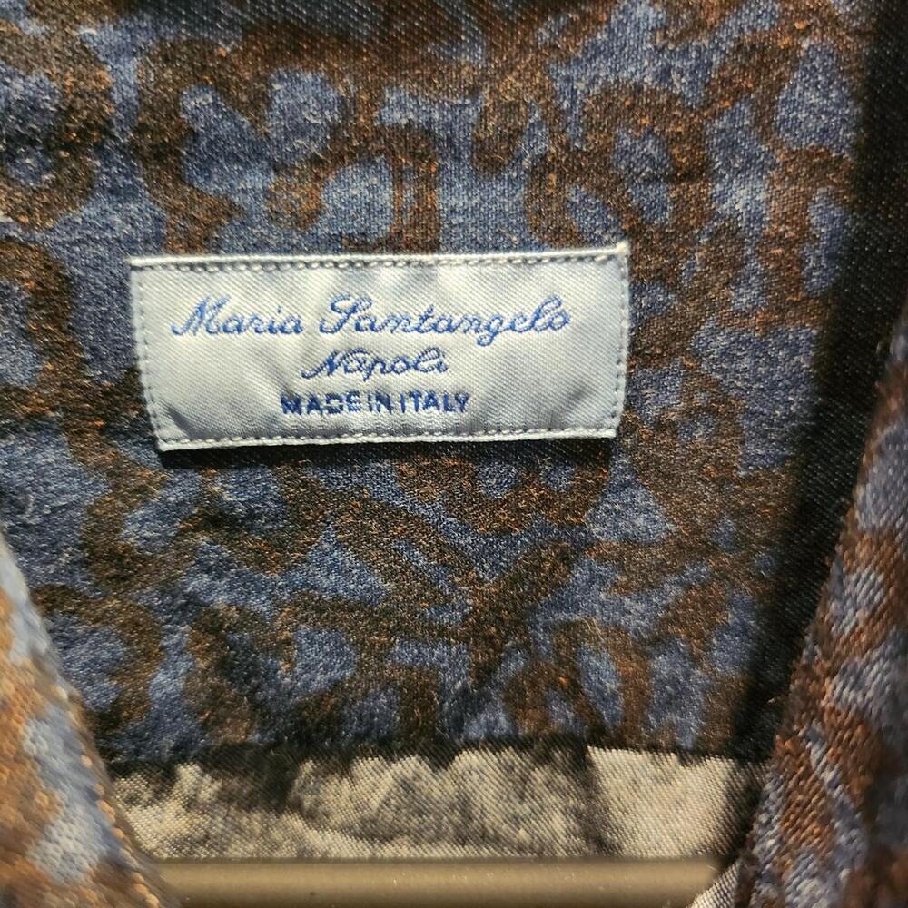 Maria Santangelo button-down shirt size 15 1/2 / 39 - Picture 4 of 4